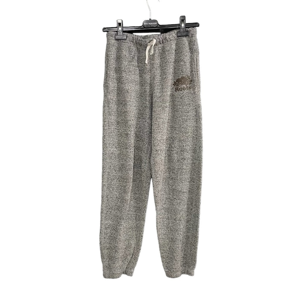 ROOTS KIDS Cotton Blend Trackpants Sweatpants Grey Brown 14